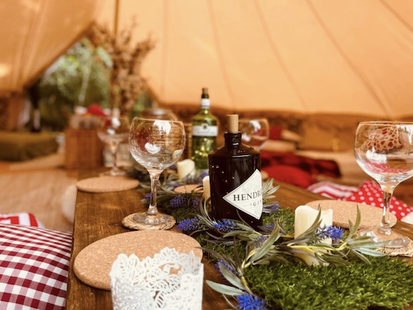 Beautiful Bell Tent With Pimms & Gin Theme
