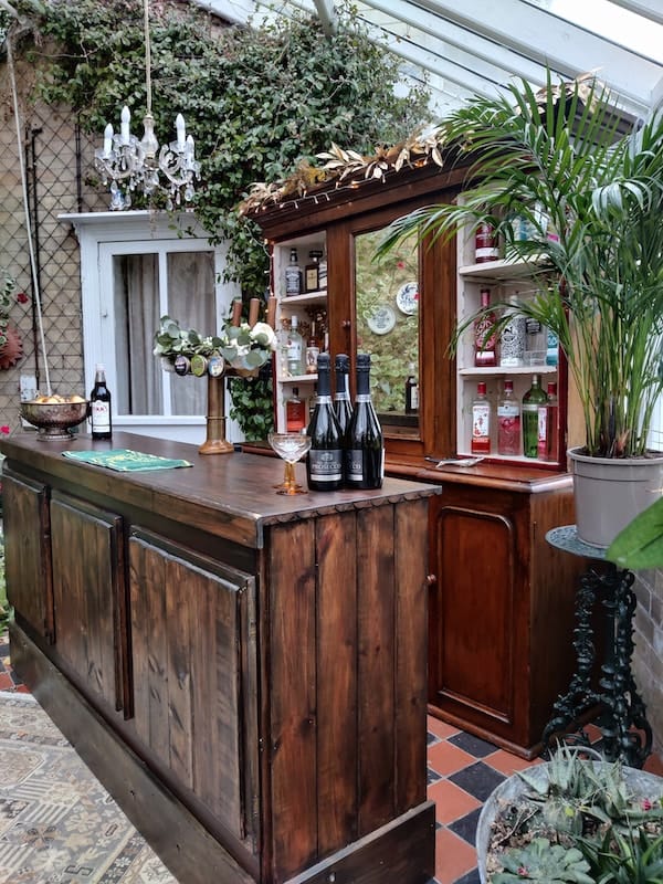 Rustic Bar Built from Antique Furniture Serving Your Favourite Drinks